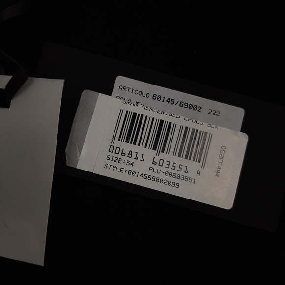 GRAN SASSO Black 100% Wool Long Sleeved Polo Shirt Size 54 Fine Travel Wool NEW - Picture 11 of 15